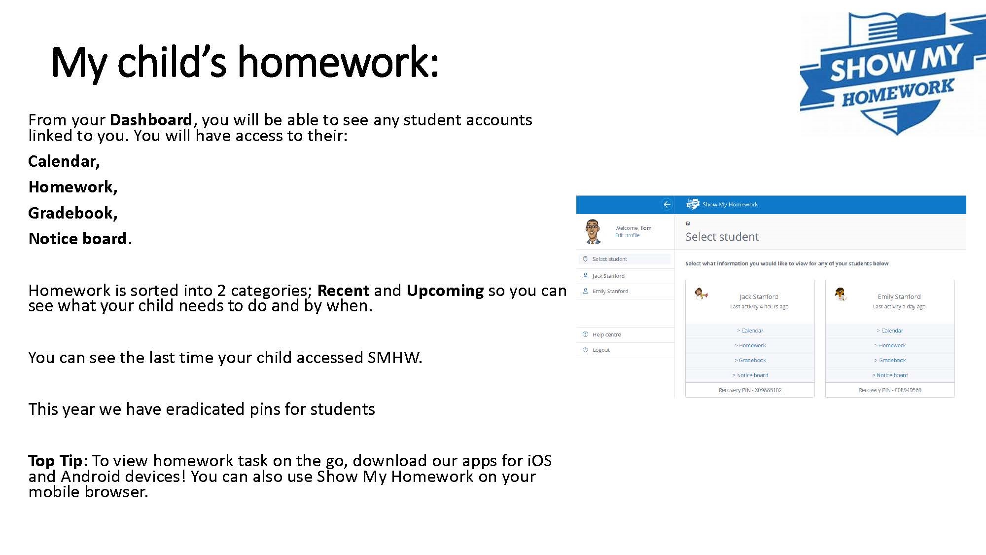 Show my homework tda image